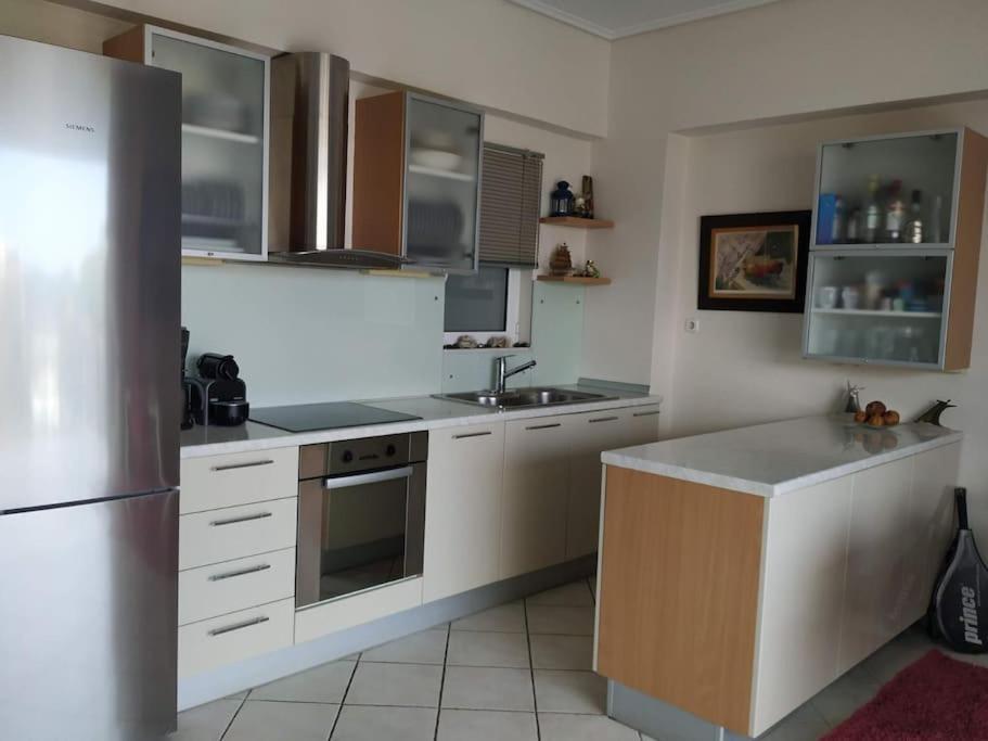 Mare Marina View 1 Apartment Xylokastro Bagian luar foto